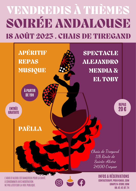 Vendredis à Thèmes - Soirée Andalouse - 18 août 2023